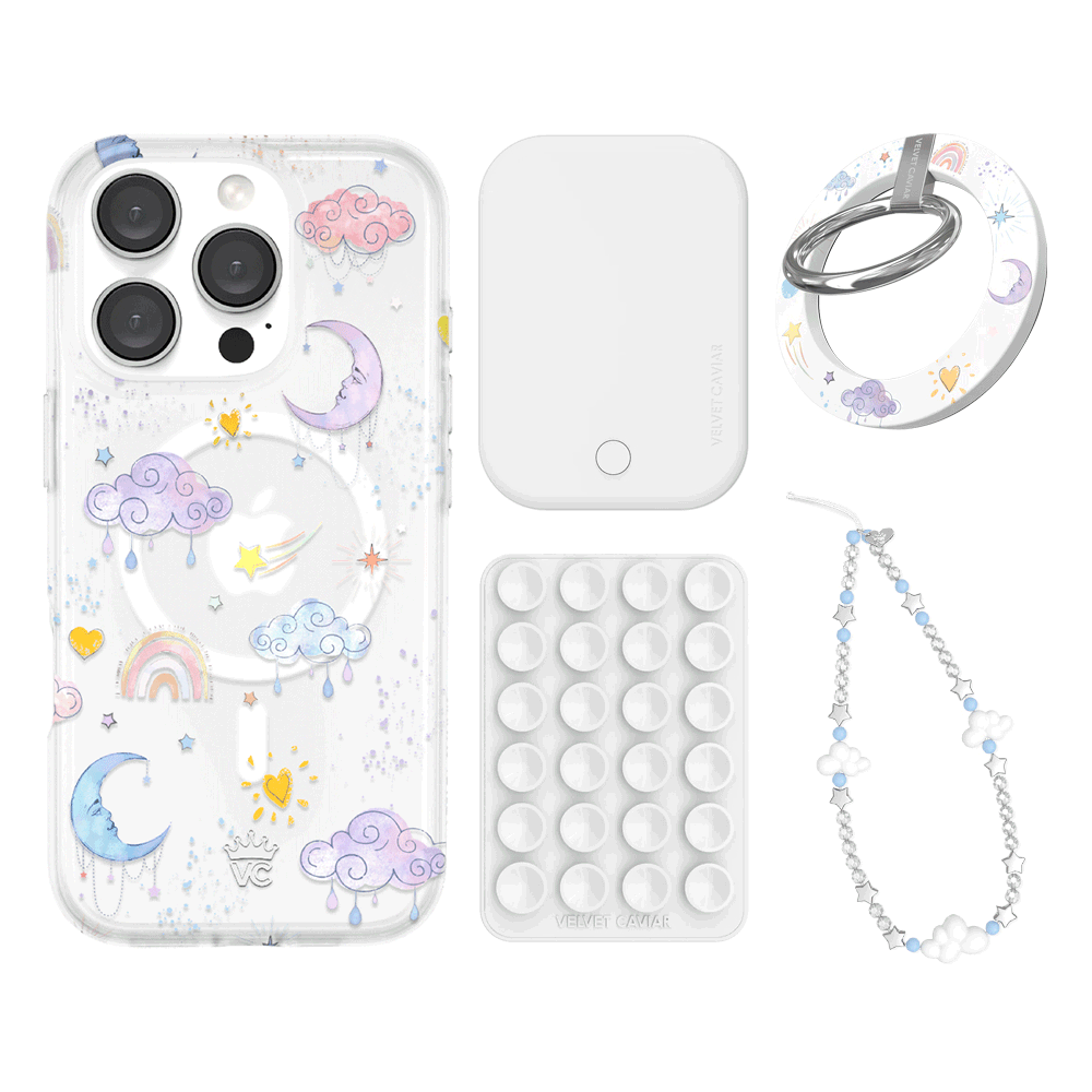 Sweet Dreams Frosted iPhone Case with Grip - Cute & Protective Phone Cover for iPhone 13/14/15 - Perfect for Daily Use, Travel & Work