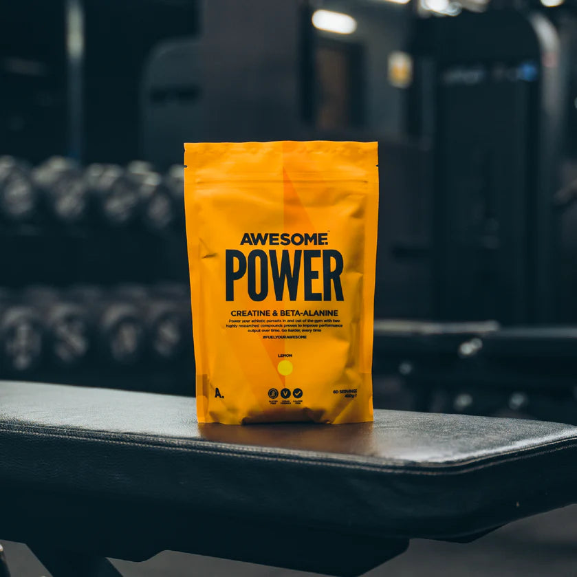 Awesome Supplements Power 450g | Premium Creatine & Beta-Alanine Powder for Muscle Growth & Endurance | Pre-Workout & Post-Workout Supplement for Athletes & Bodybuilders