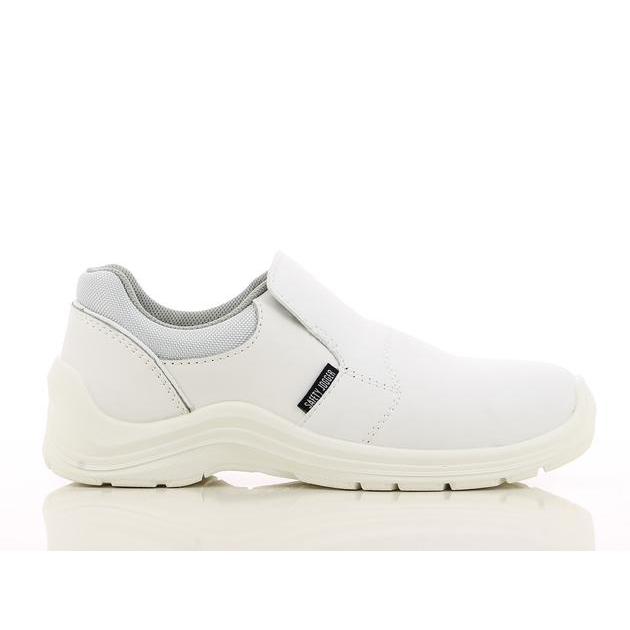 Safety Jogger GUSTO S2 White Slip-On Safety Shoes - OSHA Approved Slip Resistant Work Shoes for Construction, Warehouse & Industrial Workers