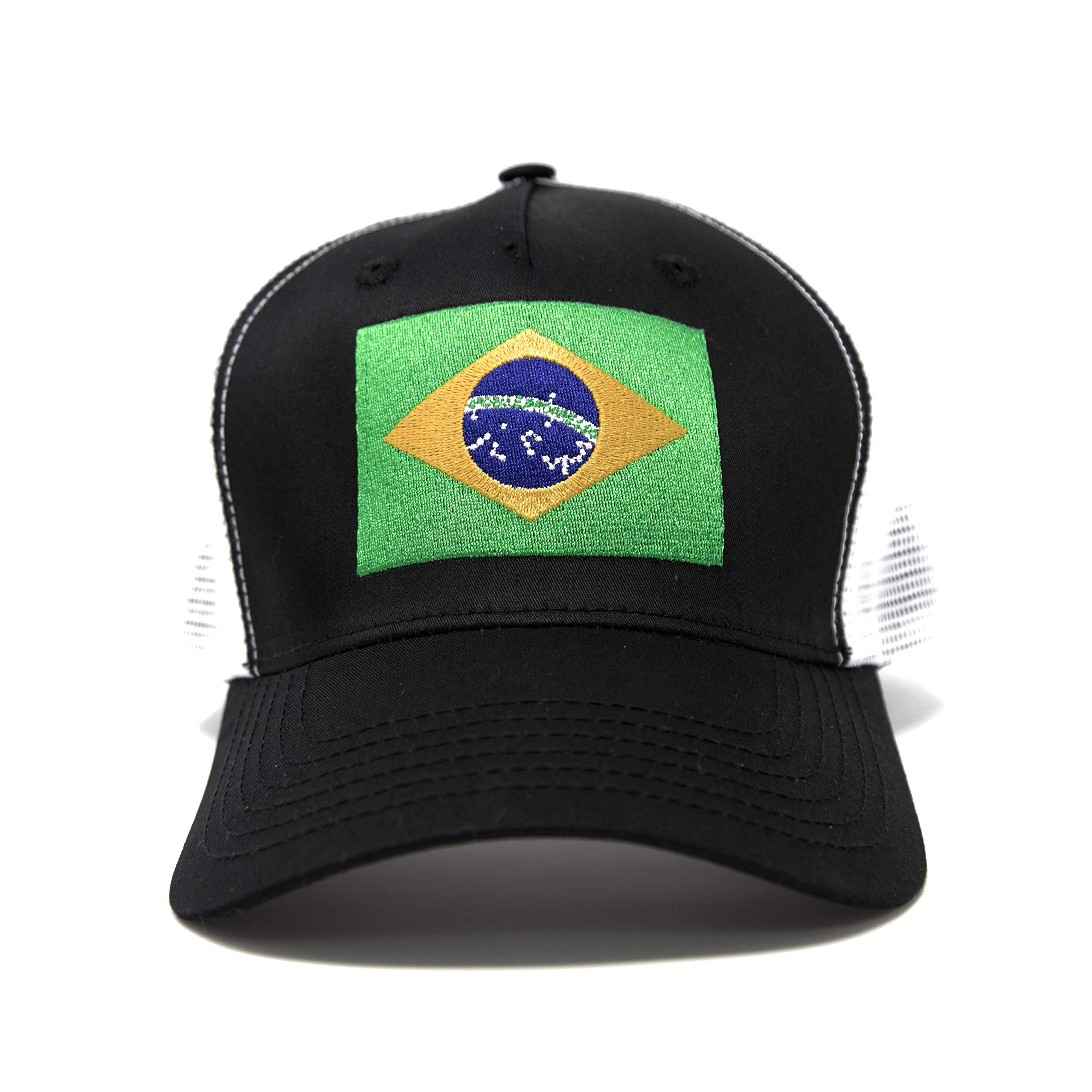 Premium Brazil Flag Snapback Trucker Baseball Hat - Adjustable & Stylish for Sports, Outdoor & Patriotic Events