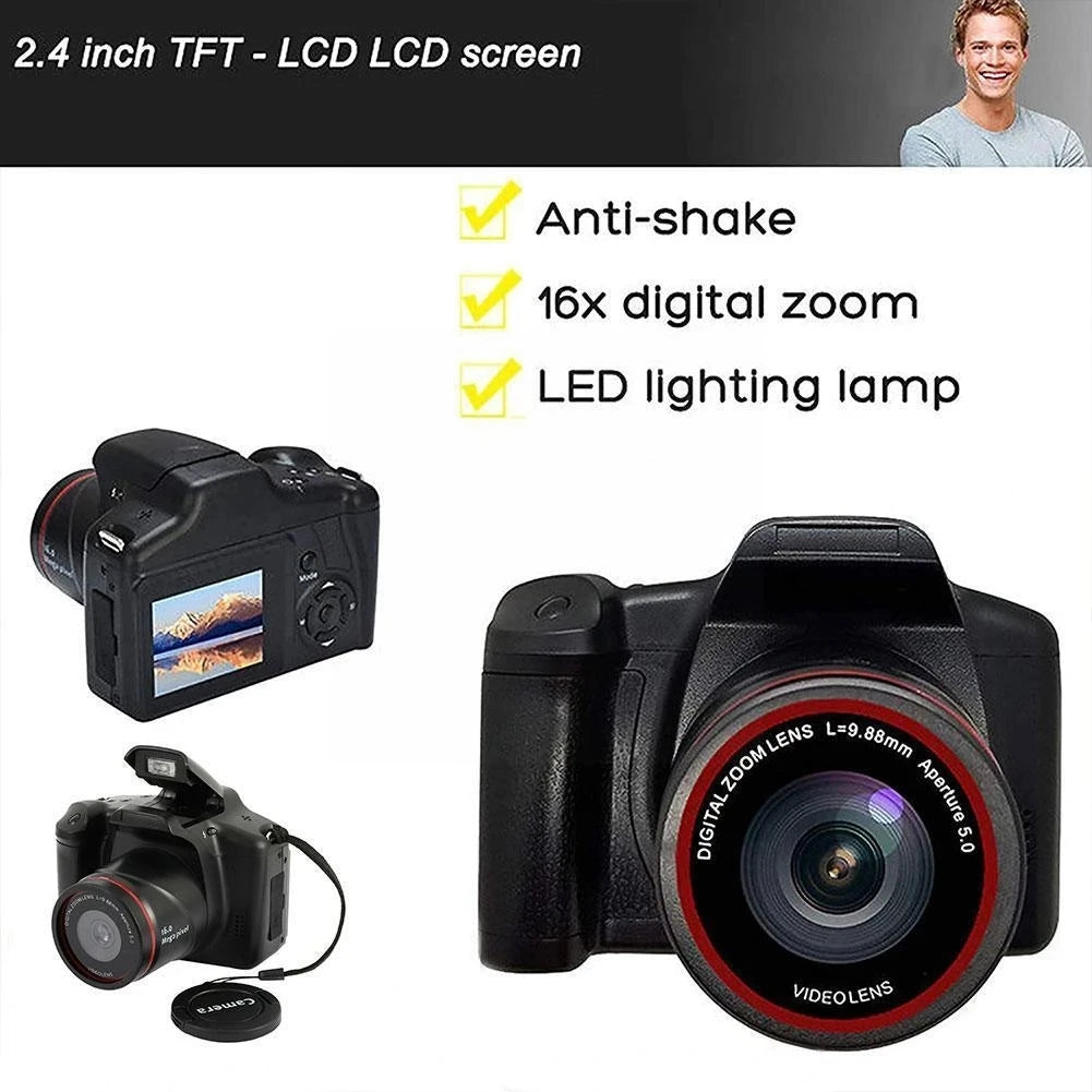 Best Digital Camera Bundle with Accessories - HD 1080P Video, 20MP Photos, 16X Zoom - Perfect for Travel, Vlogging & Family Memories