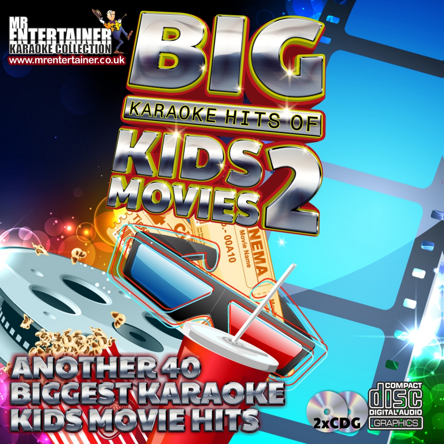 Mr Entertainer Big Karaoke Hits of Kids Movies Vol. 2 - Children's Sing-Along Songs from Popular Animated Films | Perfect for Birthday Parties, Family Gatherings & Kids' Karaoke Nights
