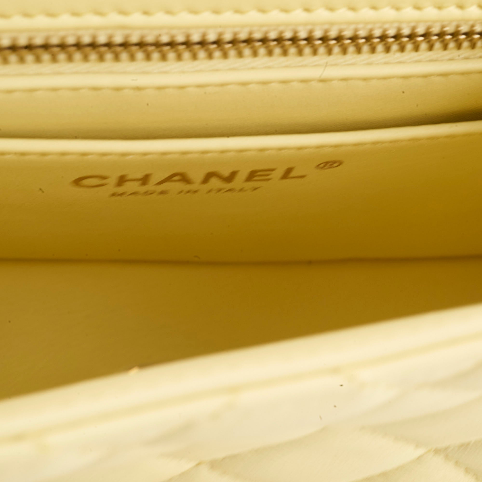 Chanel Mini Square Lambskin Camellia Crush Light Yellow Microchip Bag - Luxury Crossbody Purse for Women, Perfect for Date Night & Special Occasions