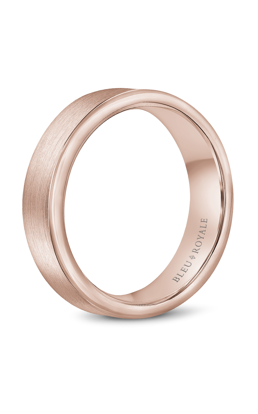 Bleu Royale Men's Wedding Band Ring RYL 037R65 - 14K White Gold Classic Comfort Fit Band for Groom, Engagement & Anniversary Gifts - Perfect for Weddings, Proposals & Special Occasions