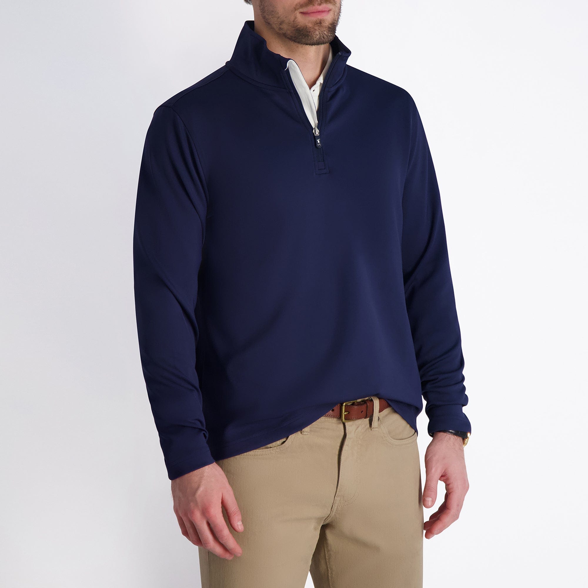 COUGHLIN Men's Quarter Zip Pullover Sweater - Lightweight & Comfortable for Casual Wear, Office, and Outdoor Activities