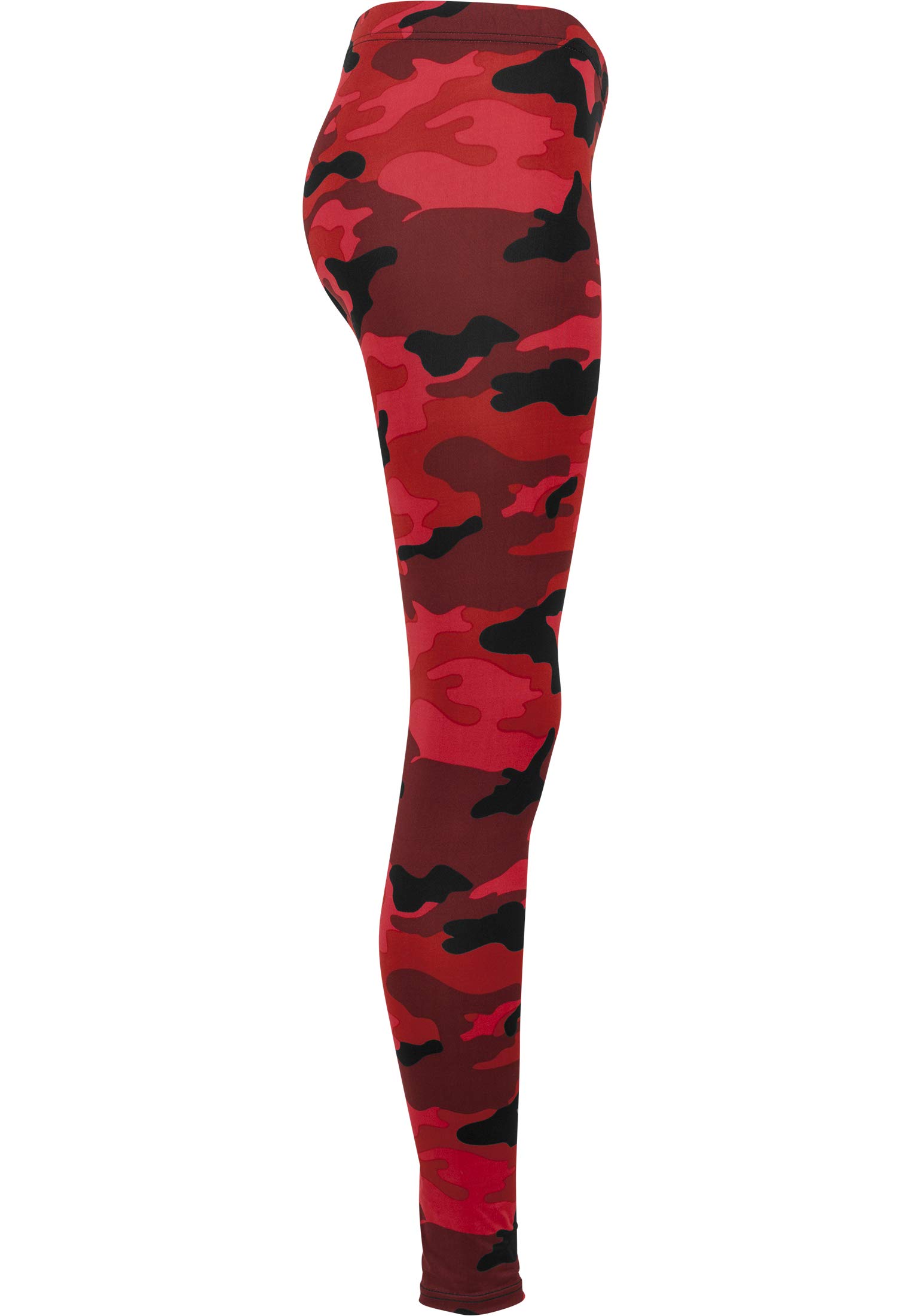 Women's Red Camo Leggings - High Waisted Yoga Pants with Pockets for Workout, Running & Casual Wear