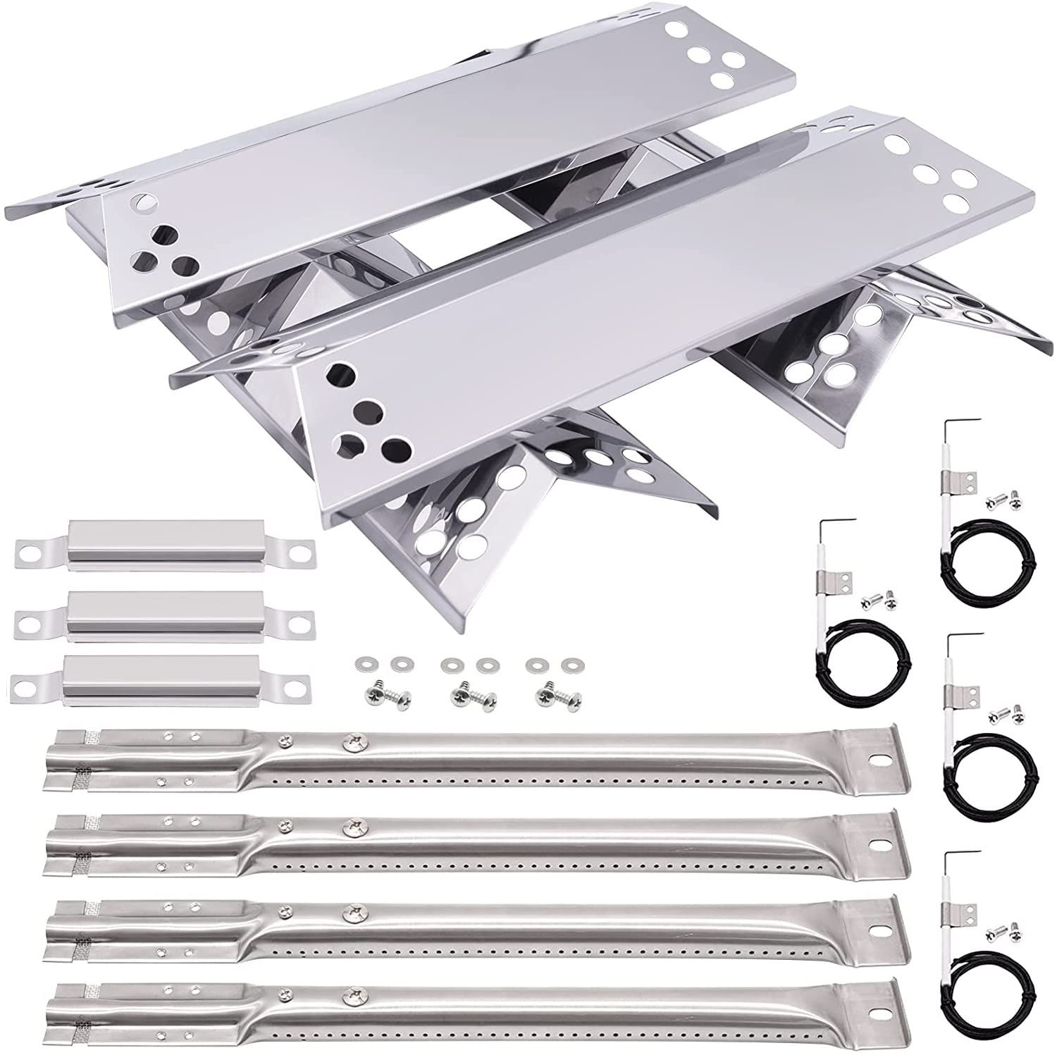 Grill Replacement Parts for Kenmore, Charbroil & Nexgrill - Burners, Heat Shields & Igniters - Perfect for Outdoor BBQ & Gas Grill Repair