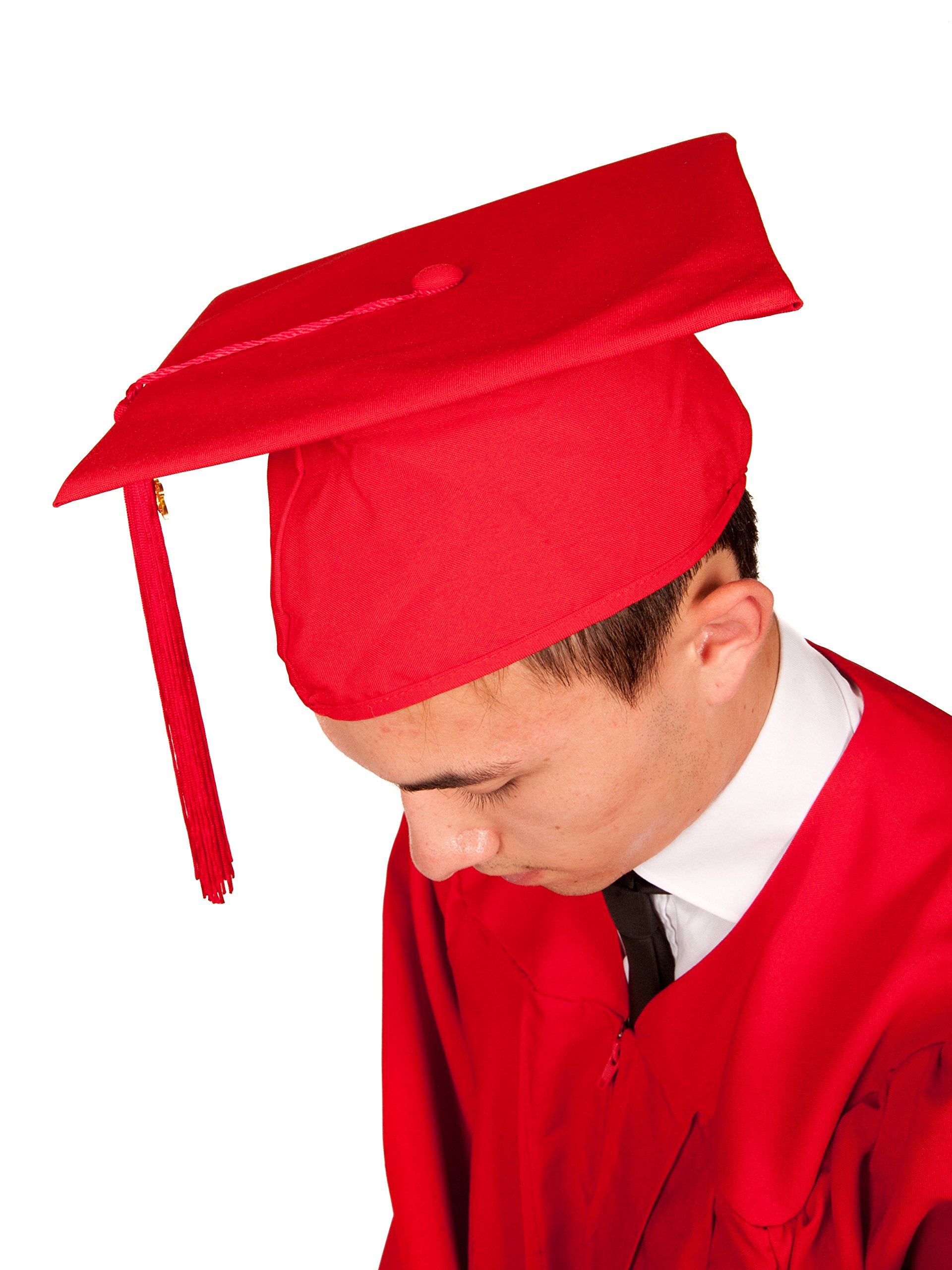Traditional Graduation Cap/Mortarboard in 7 Colors - Kids & Adult Sizes for Graduation Ceremony, School Events & Photo Shoots