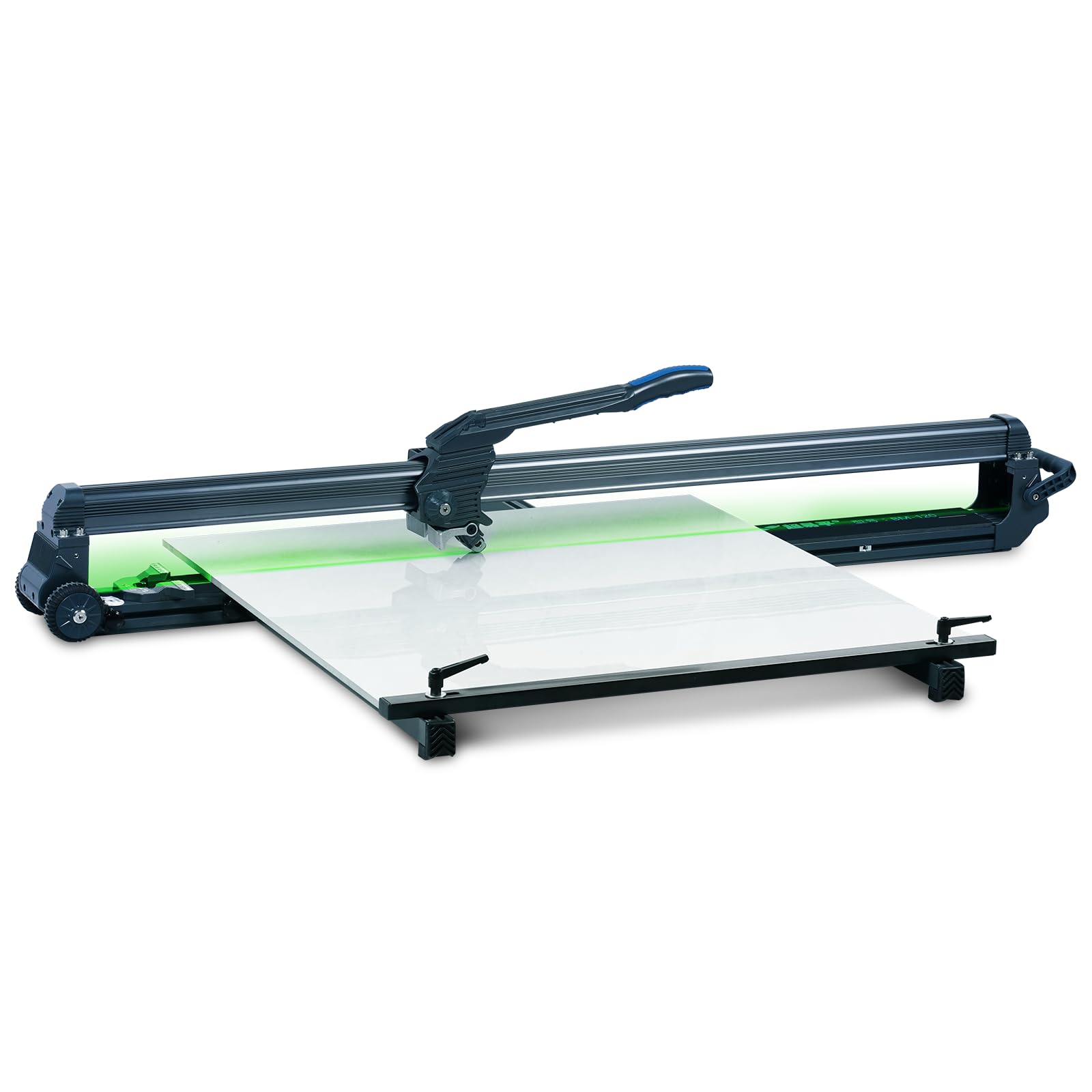 48 Inch Manual Tile Cutter - Professional Porcelain Tile Cutting Tool with Transport Handle & Wheels for Flooring, Backsplash, and DIY Home Renovation Projects