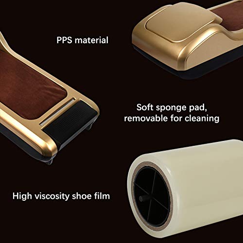 Automatic Shoe Cover Dispenser Machine with 600pcs Disposable Plastic Shoe Covers for Home, Office, Hotel - Gold | Keep Floors Clean in Medical Clinics, Warehouses & Construction Sites