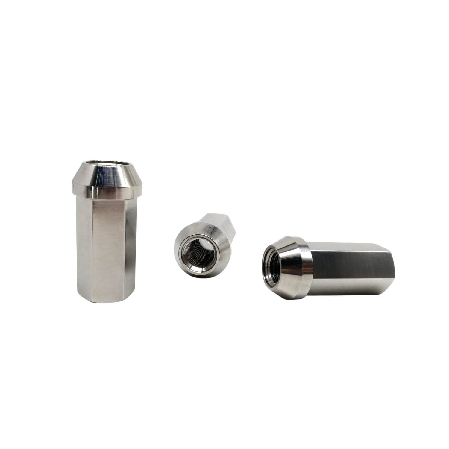 Premium Rison Titanium Open End Lug Nuts M12/M14 - Burnt Blue/Red/Original Finish - Ultra Lightweight Racing Lug Nuts for Cars & Trucks (20-Piece Set, M12x1.25) - Perfect for Track Days, Car Shows & Performance Upgrades