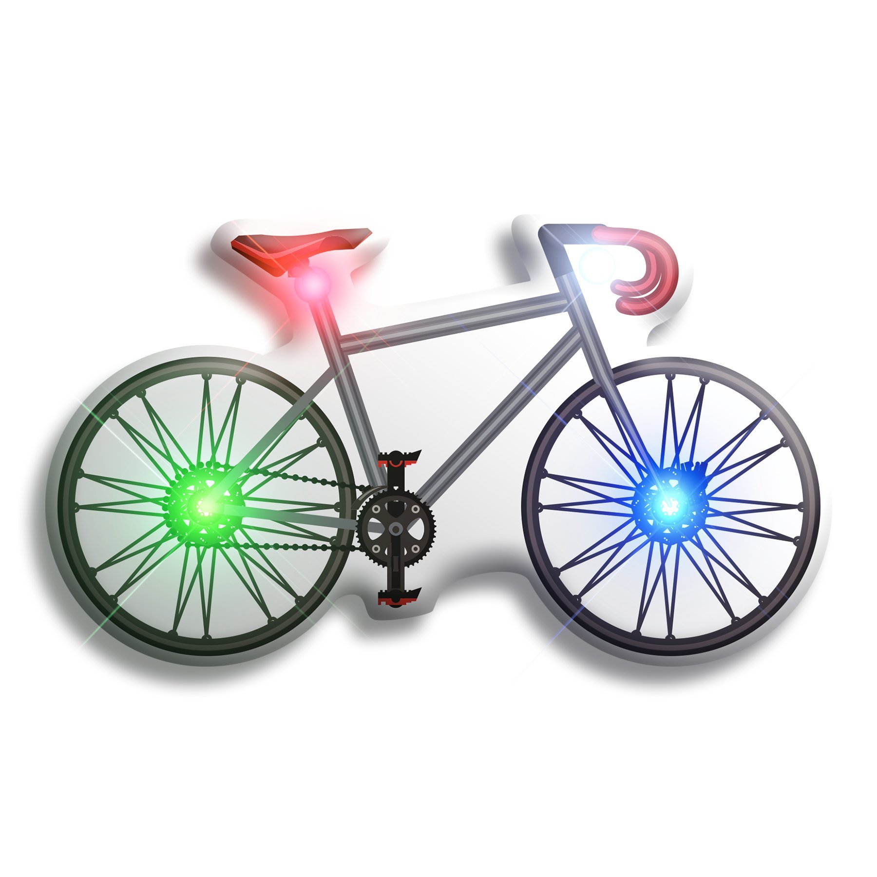 5 Pack LED Bicycle Safety Lights - Bright Flashing Lapel Pins for Night Cycling, Running, Hiking & Outdoor Activities