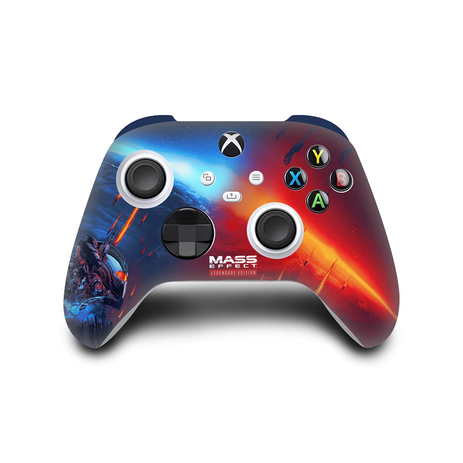 Official EA Bioware Mass Effect Legendary Graphics Matte Vinyl Skin Gaming Sticker Decal - Compatible with Xbox Series X Console & Controller Bundle - Perfect for Gaming Setups & Collectors