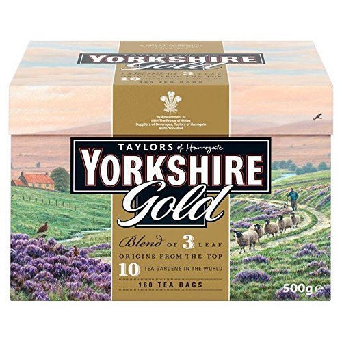 Premium Taylors of Harrogate Yorkshire Gold Black Tea Bags - 200 Count (40+160) - Rich & Robust English Breakfast Tea for Home, Office & Gifting