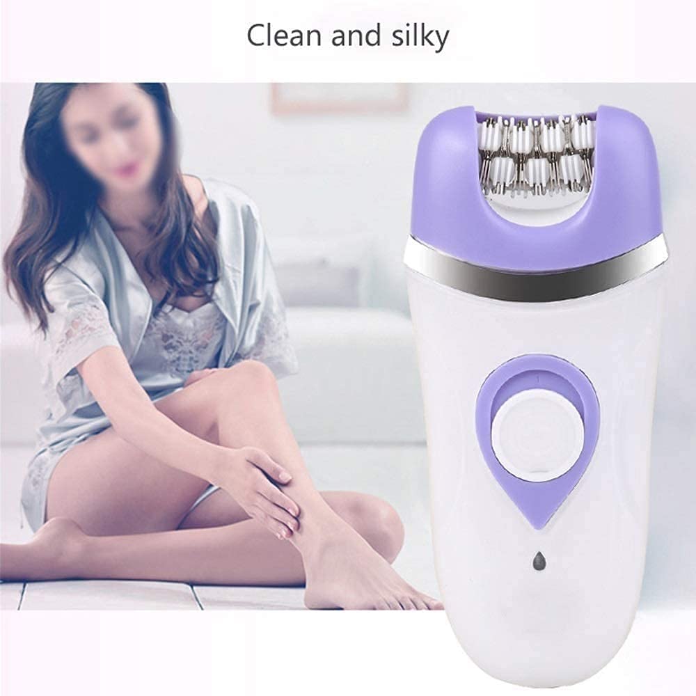 Best Epilator for Women - Facial & Bikini Hair Removal, Wet & Dry Cordless Shaver with 3 Attachments - Precise Hair Remover for Smooth Skin | At-Home Grooming & Travel Use