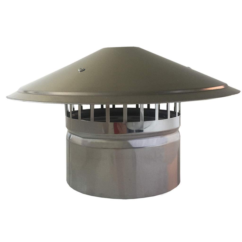 Stainless Steel Chimney Cap - 110mm Weatherproof Roof Vent Hood for Exhaust Pipe | Durable & Rust-Resistant for Home, RV, and Outdoor Use