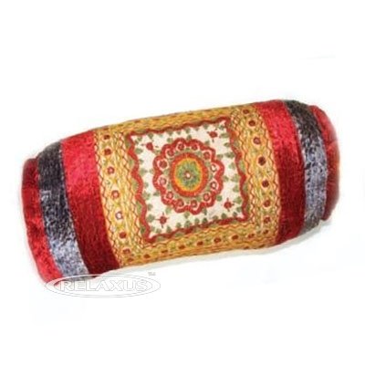 Premium Meditation and Yoga Bolster Pillow - Ergonomic Support for Yoga, Meditation & Relaxation | Ideal for Home, Studio & Travel | Taj Mahal Inspired Design