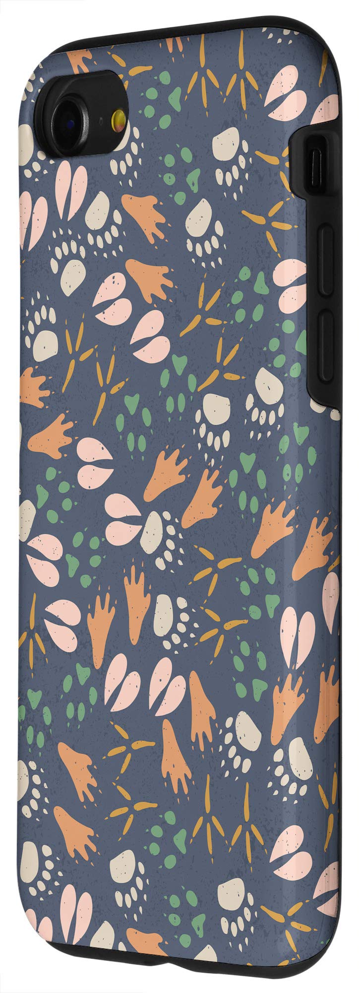 iPhone SE (2020) / 7 / 8 Phone Case with Cute Pawprints Wildlife Animals Nature Pattern - Protective Cover for Outdoor Adventures & Daily Use