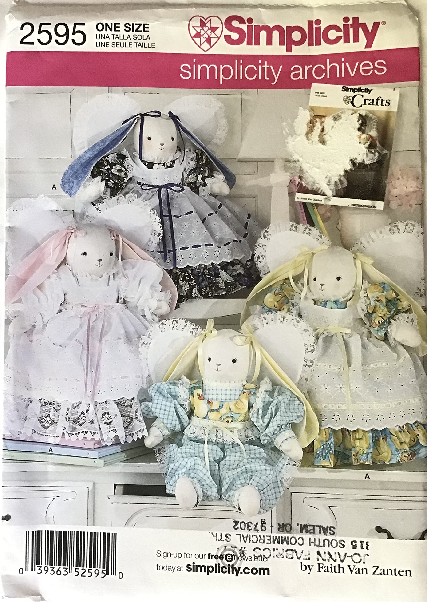 Simplicity Sewing Pattern 2595 - Easy DIY Crafts for Beginners, One Size Fits All - Perfect for Home Decor, Gifts & Costume Making