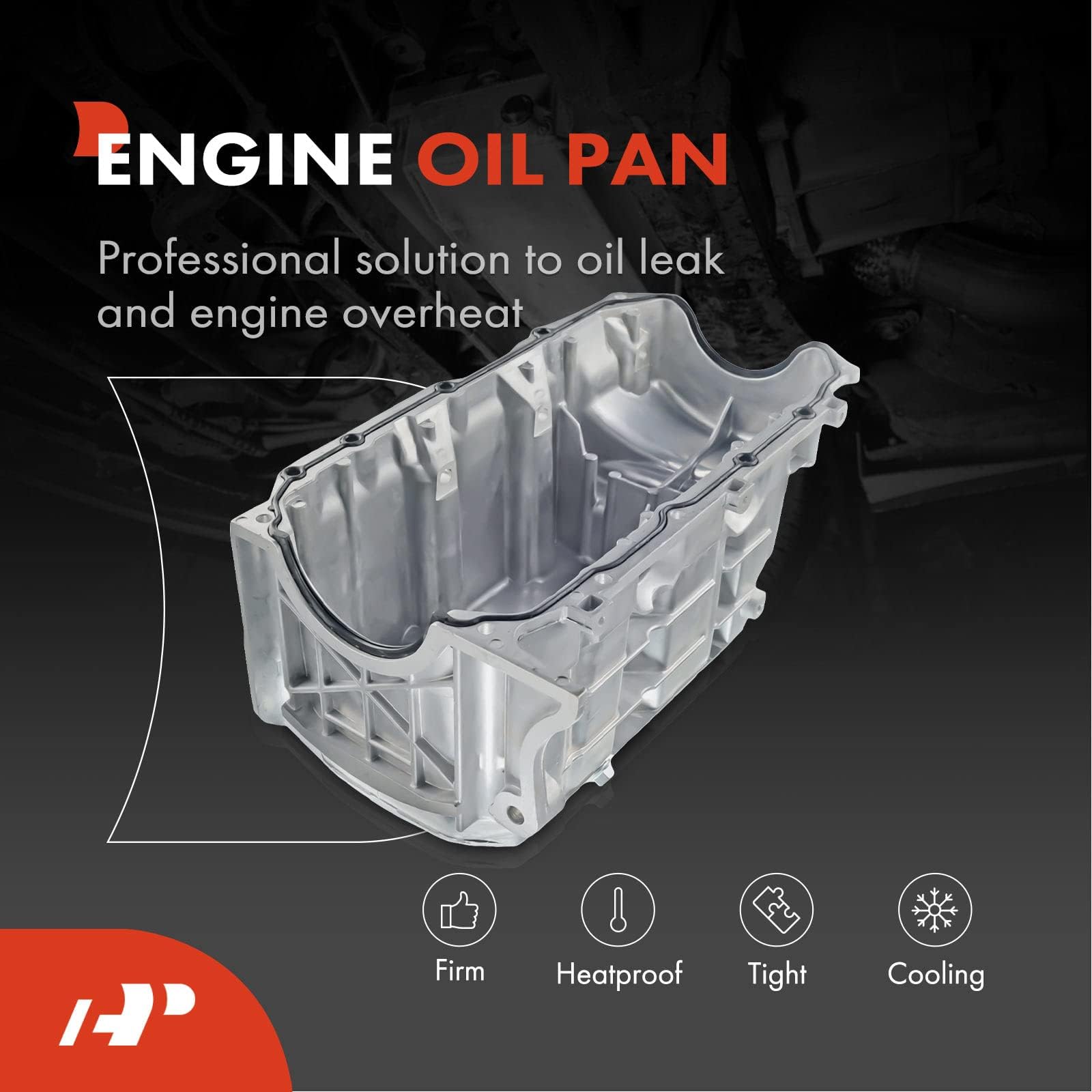 Premium Engine Oil Pan Sump with Drain Plug - Compatible with Chevrolet Equinox 2005-2009, Pontiac Torrent 2006-2009, V6 3.4L - Durable Replacement Part for Smooth Engine Performance & Easy Oil Changes