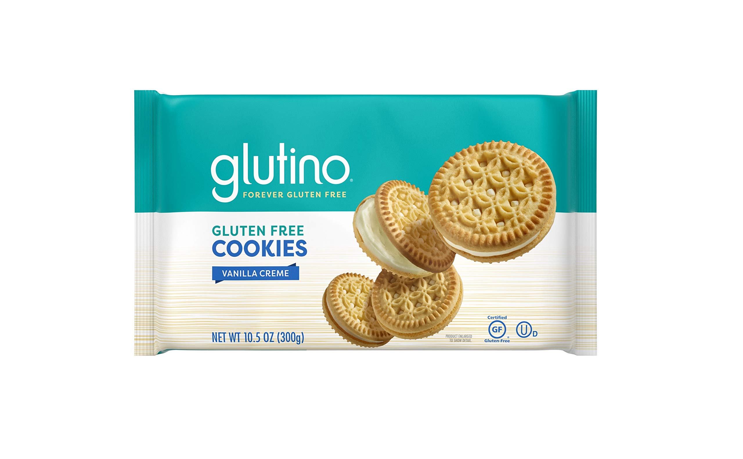 Glutino Gluten Free Vanilla Creme Cookies - 10.5 oz Pack | Delicious Dairy-Free Snacks for Parties, School Lunches & Celiac-Friendly Diets
