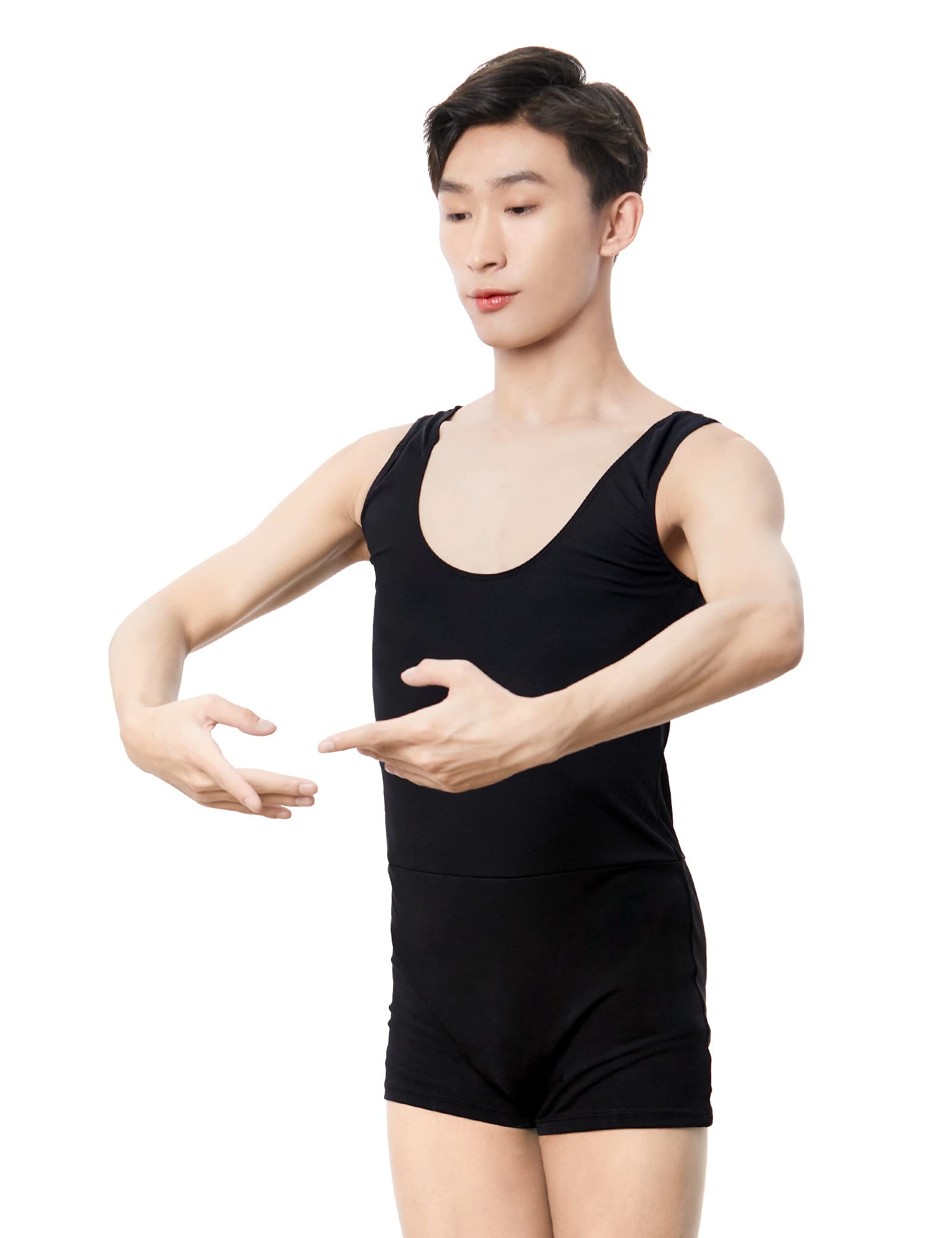 Daydance Men's & Teen Boys' Tank Leotards - Breathable Stretch Gymnastic Dancewear for Ballet, Yoga & Performance Training - Perfect for Dance Classes, Stage Performances & Athletic Workouts