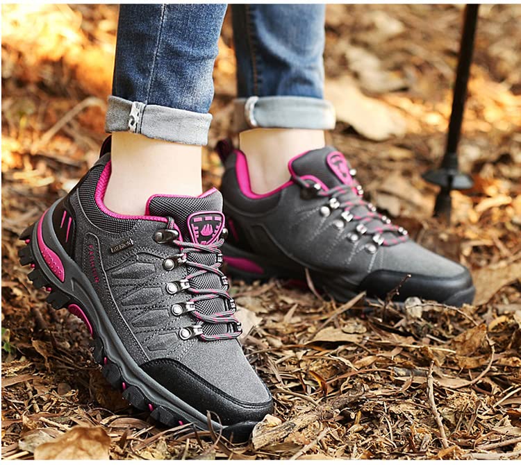 BORAMAX Women's Waterproof Hiking Shoes - Lightweight Outdoor Sneakers for Trail Running, Trekking & Climbing | Durable Sports Shoes for Women's Adventure & Fitness Activities