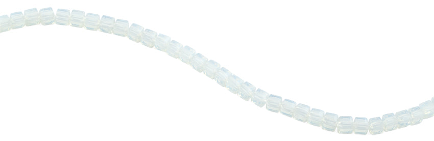6X6mm Clear White Square Faceted Crystal Beads for Jewelry Making, DIY Crafts, and Home Decor - Perfect for Necklaces, Bracelets, and Scrapbooking