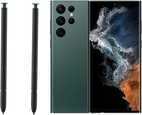 2 Pack Replacement Stylus Pen for Samsung Galaxy S22 Ultra - S Pen Compatible with S22 Ultra (Green) | Precise Touch Screen Writing & Drawing | Perfect for Note Taking, Digital Art & Professional Use