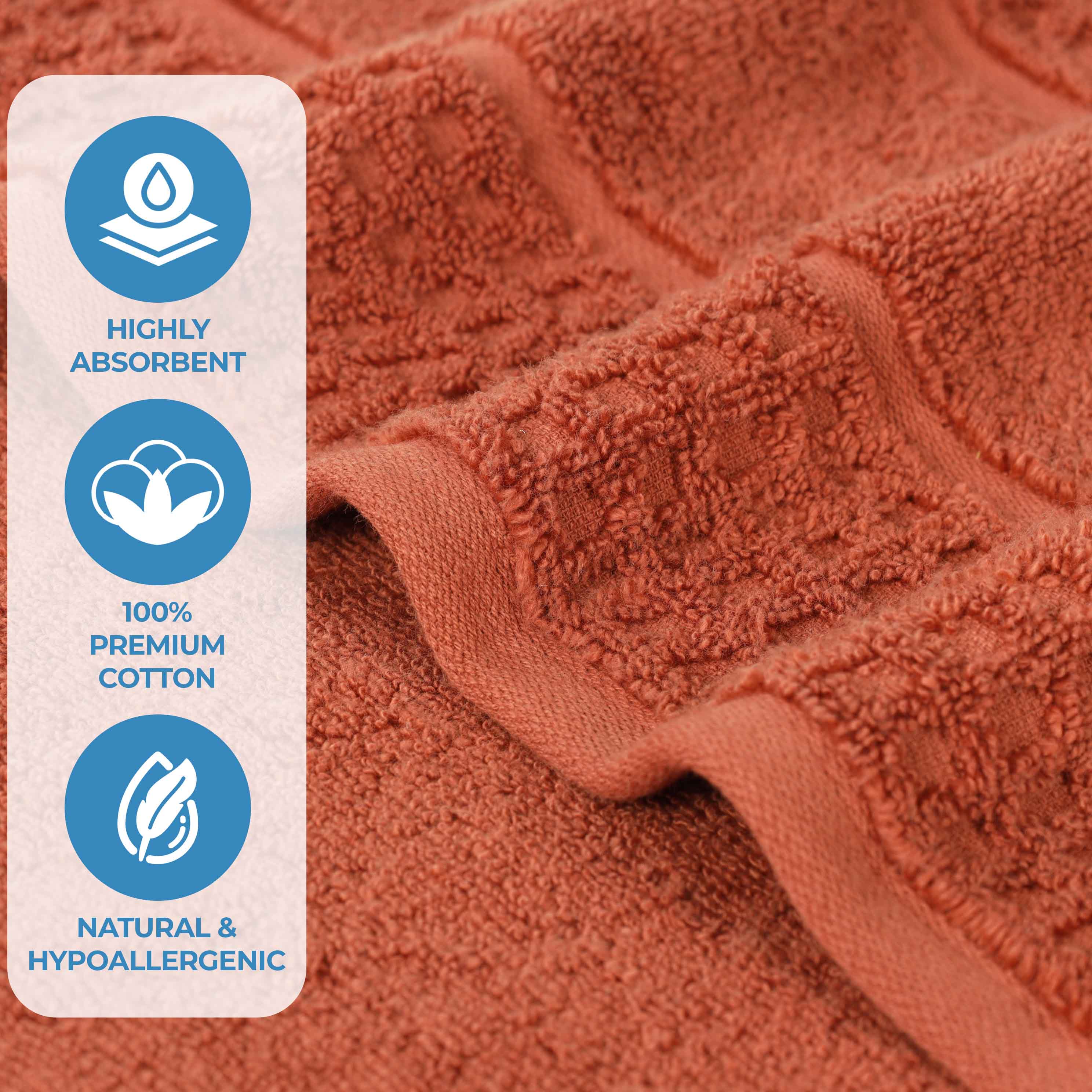 Premium Zero Twist Cotton Waffle Honeycomb Bath Towel Set of 2 - Ultra Soft & Highly Absorbent - Perfect for Spa, Bathroom & Luxury Home Use