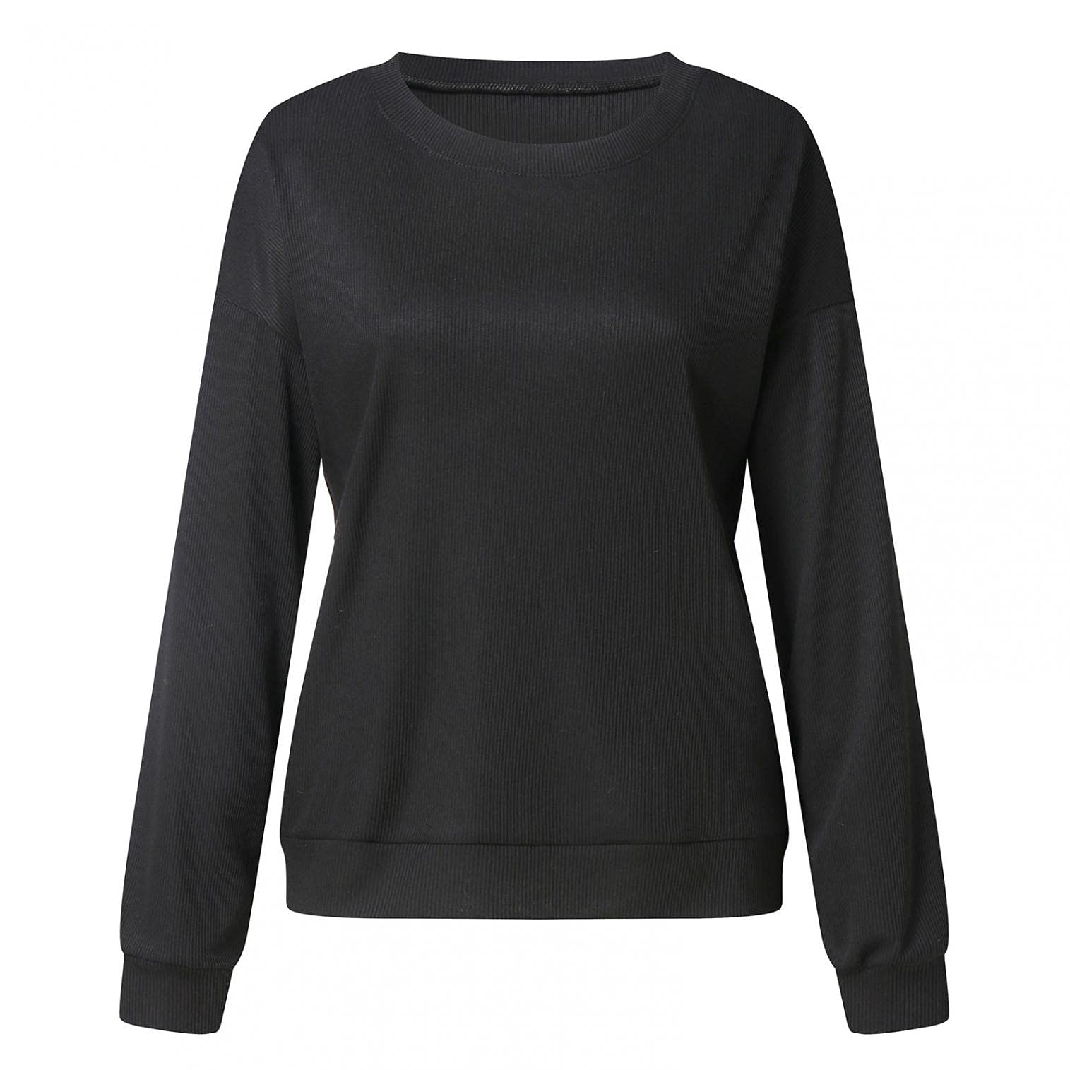 Trendy Waffle Crewneck Sweatshirt for Women & Teen Girls - Loose Fit Long Sleeve Daisy Graphic Casual Blouse | Perfect for School, Weekend Outfits & Layering