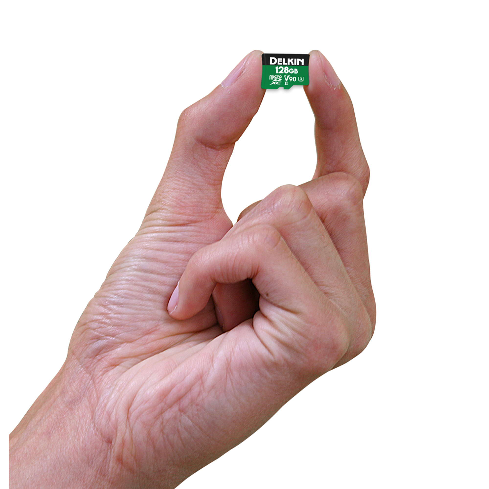Delkin Devices 128GB POWER UHS-II microSDXC Memory Card with Adapter - High-Speed Memory Card for 4K Video, Action Cameras & Drones