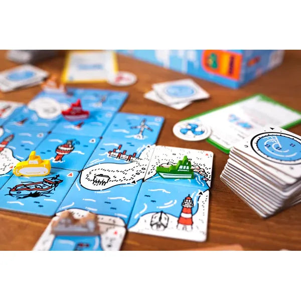 Beacon Patrol: Ships and Shores Board Game - Strategic Naval Adventure Game for Family Game Night & Teen Game Parties
