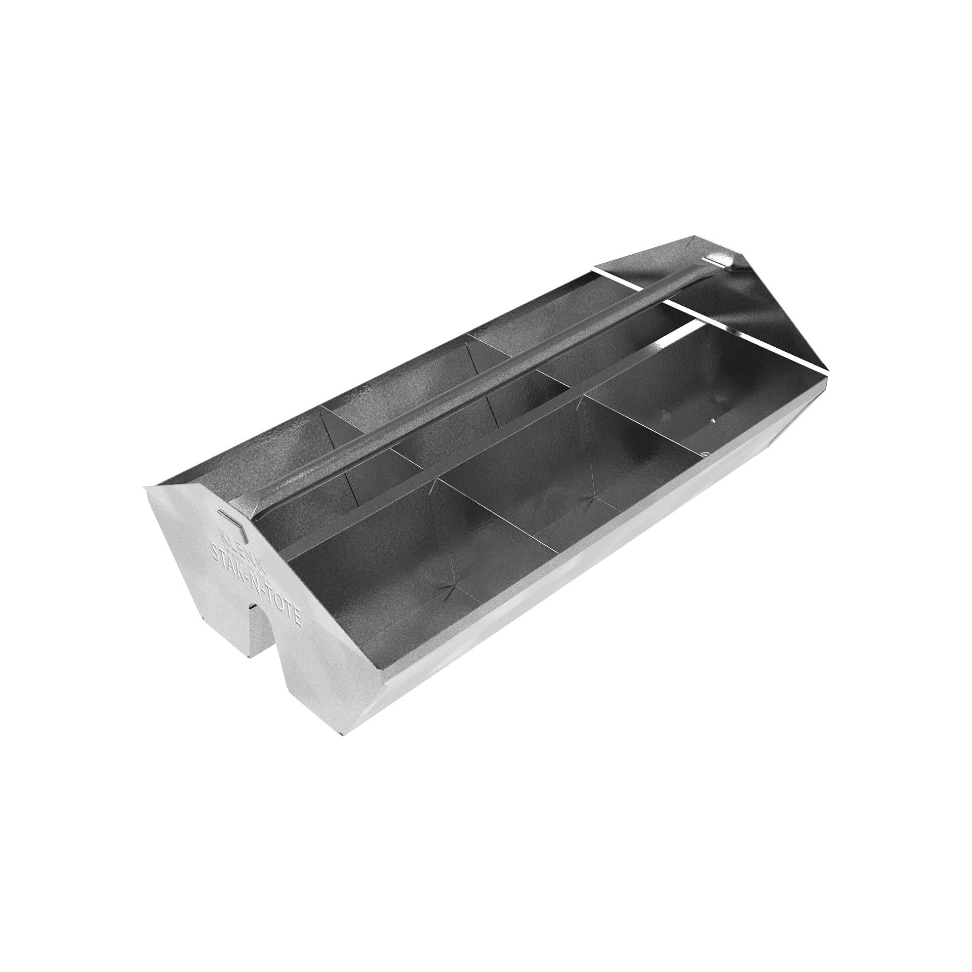 KLENK Stak-N-Tote® Fittings Tote Tray - 6 Compartment Organizer for Tools & Hardware (MB78030) | Perfect for Workshop, Garage & DIY Projects