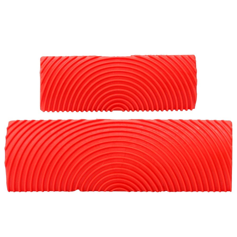 2PCS Rubber Wood Grain Painting Tool Set - Wood Graining Kit for Walls, Floors & Furniture - DIY Home Decoration & Faux Wood Finish Projects - Perfect for Crafts, Room Makeovers & Professional Use