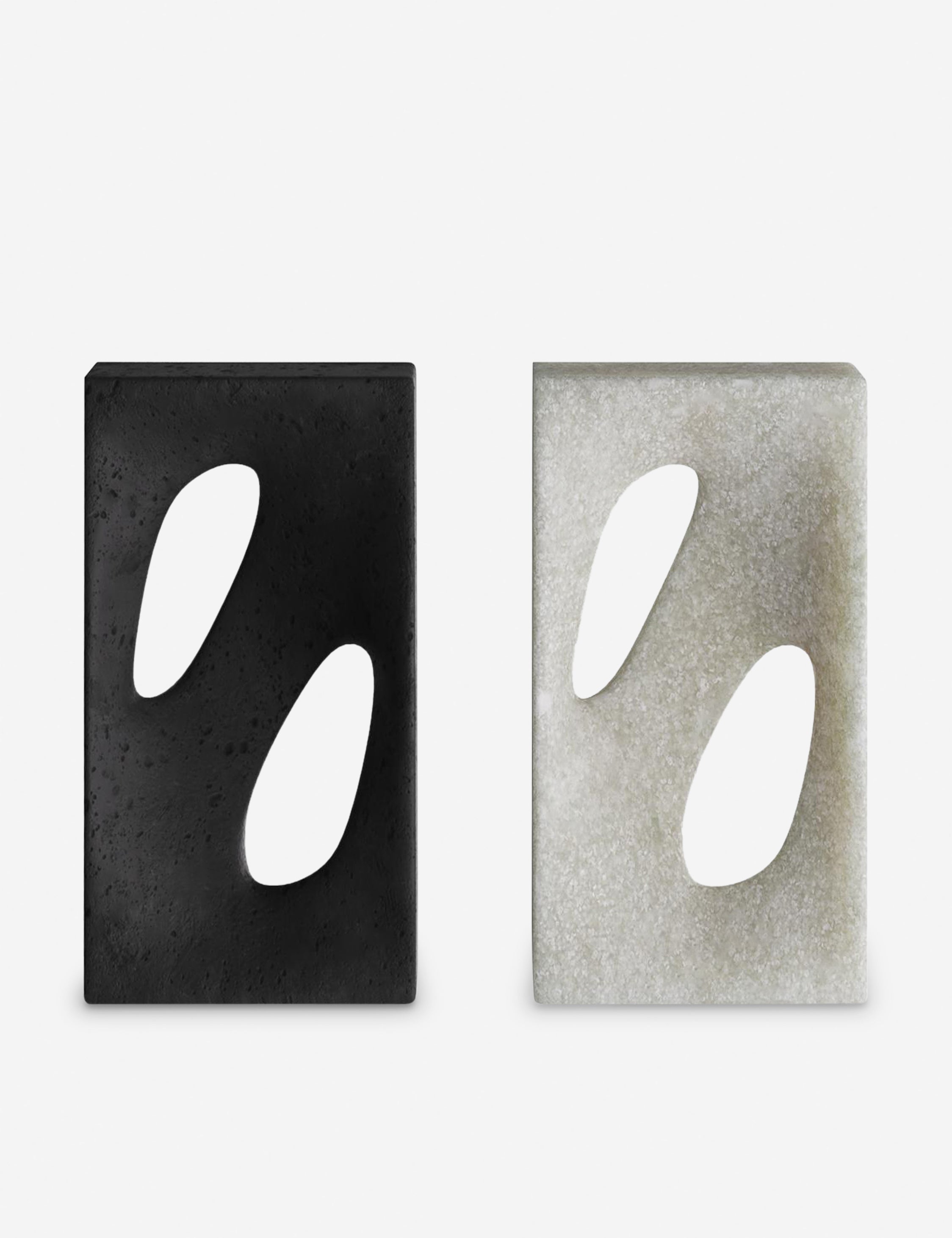Stylish Bondi Bookends Set of 2 - Heavy Duty Metal Book Holders for Shelves - Perfect for Home Office, Library & Bookshelf Organization by Arteriors