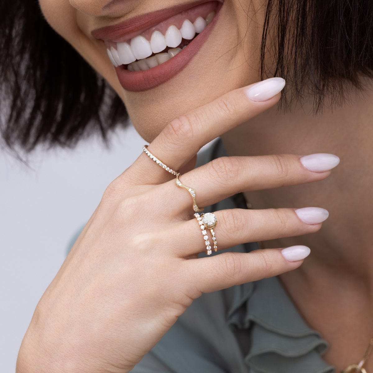 Royal Eternity Ring for Women - 14K Gold Diamond Wedding Band - Perfect for Anniversaries, Engagements & Special Occasions