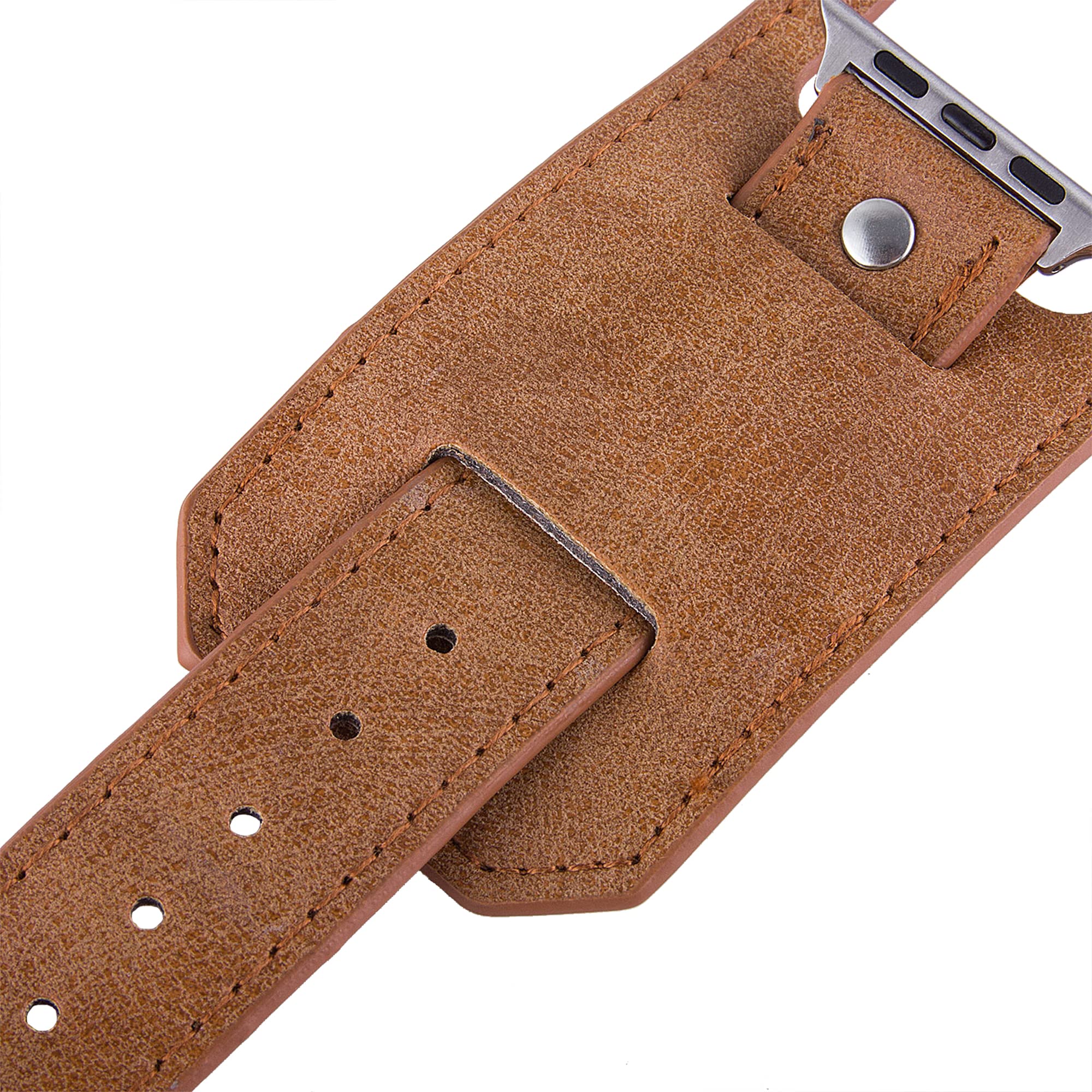 Premium Leather Apple Watch Band Compatible with Series 8/7/6/5/4/3/2/SE & Ultra (38mm-49mm) - Boho Western Style Sport Strap for Men & Women - Perfect for Workouts, Outdoor Adventures & Everyday Fashion