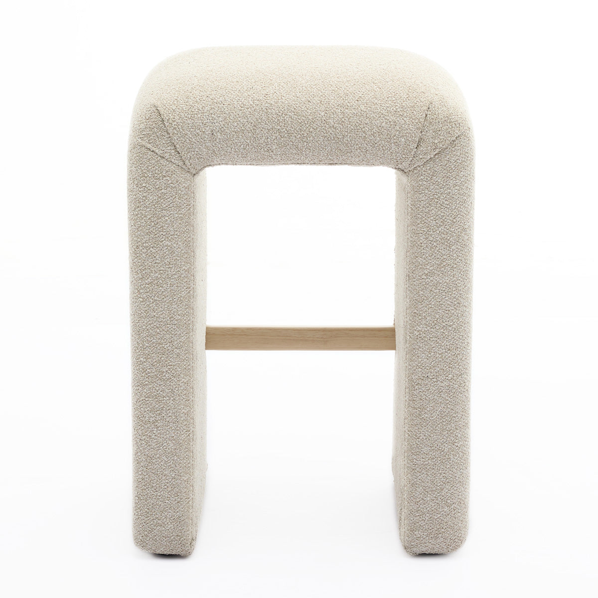 Camille Fabric Bar Stool - Modern Kitchen Counter Height Stool with Padded Seat - Perfect for Breakfast Nook, Home Bar & Dining Room Decor