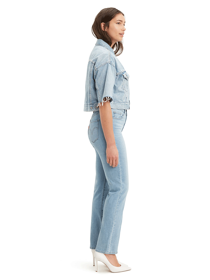 Levi's Women's Classic Straight Jeans - Slate Oahu Morning Dew | Comfortable & Stylish Denim for Casual Wear, Work & Everyday Outfits