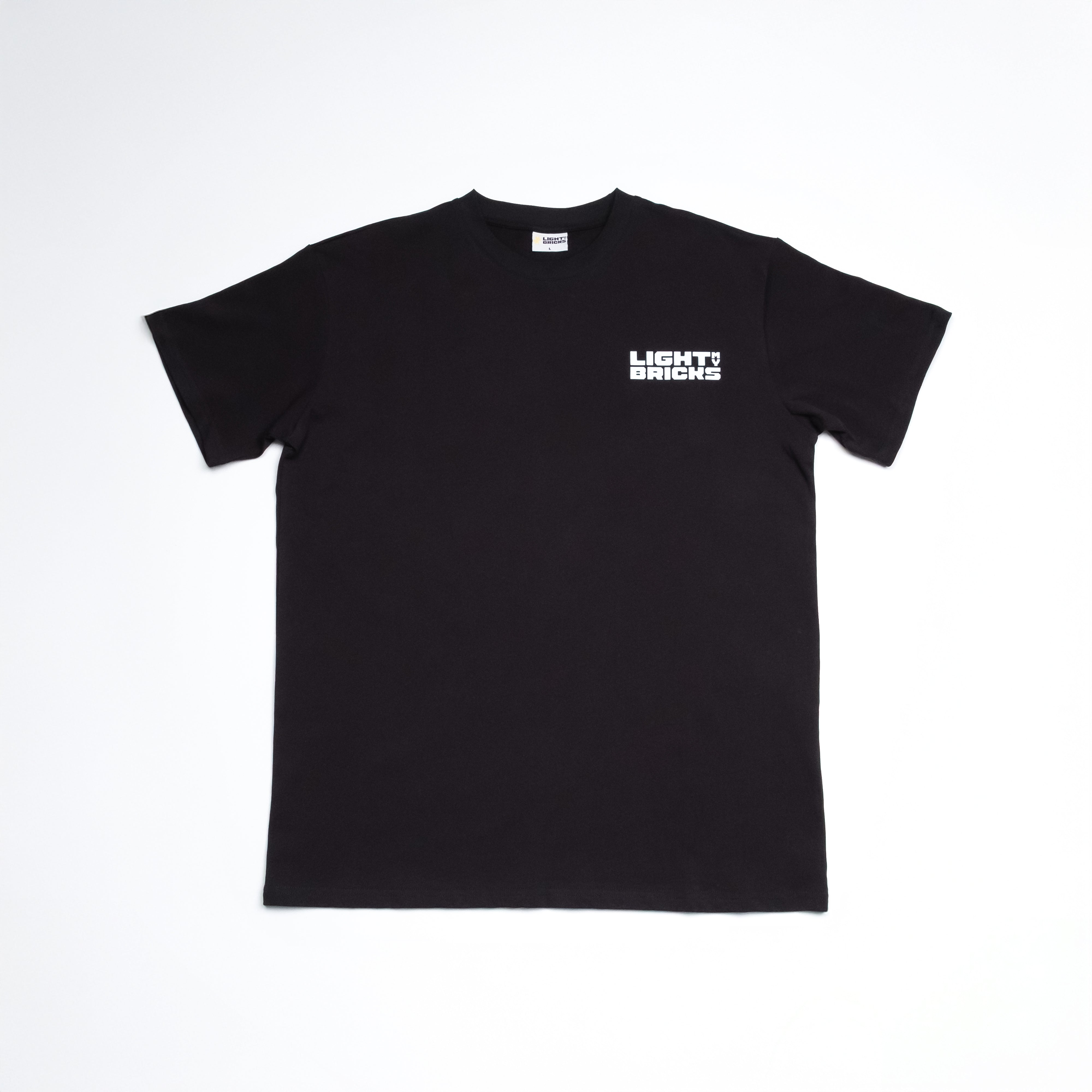 Light My Bricks™ Official Logo T-Shirt - Comfortable Cotton Tee for LEGO® Fans & Builders - Perfect for Casual Wear, Conventions & Brick-Building Events