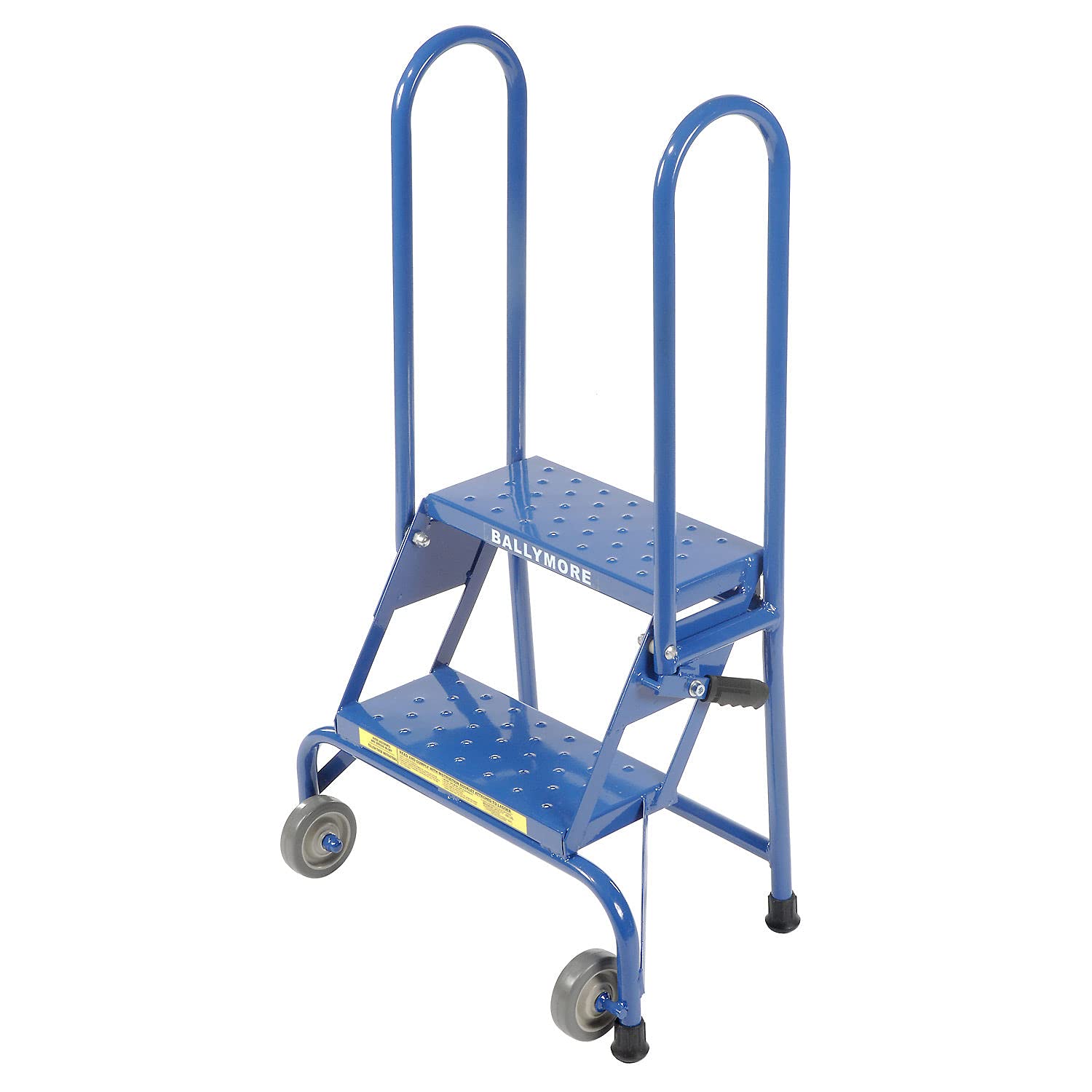 Ballymore 2-Step Lock-N-Stock Folding Ladder - Lightweight & Sturdy Step Stool for Home, Garage, and Warehouse Use