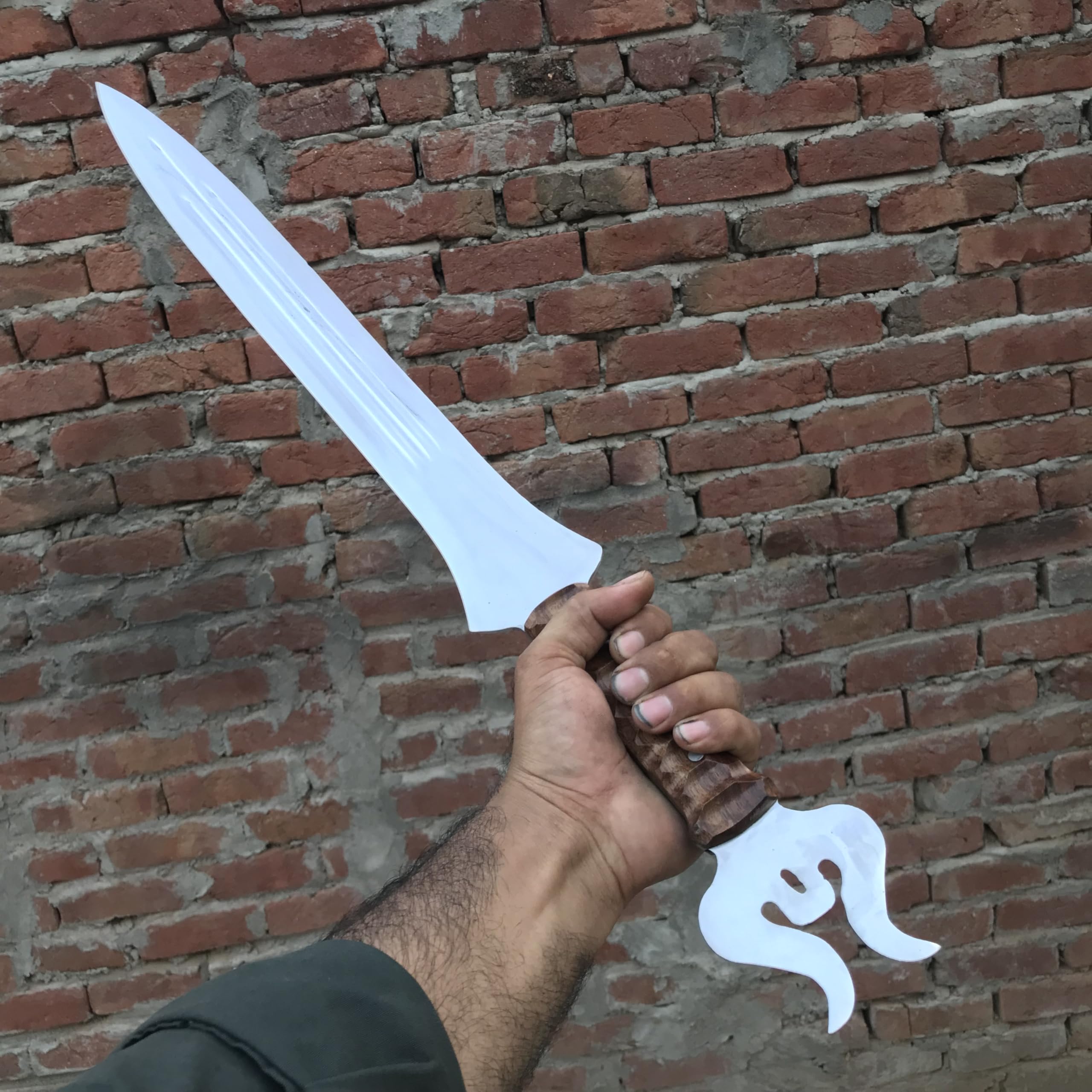 Viking Serpent Breath Sword of Uhtred with Scabbard - Authentic Steel Functional Viking Sword | Kingdo Sword, Seax, Warrior Sword | Perfect for Medieval Reenactments, Cosplay & Viking Gifts for Men