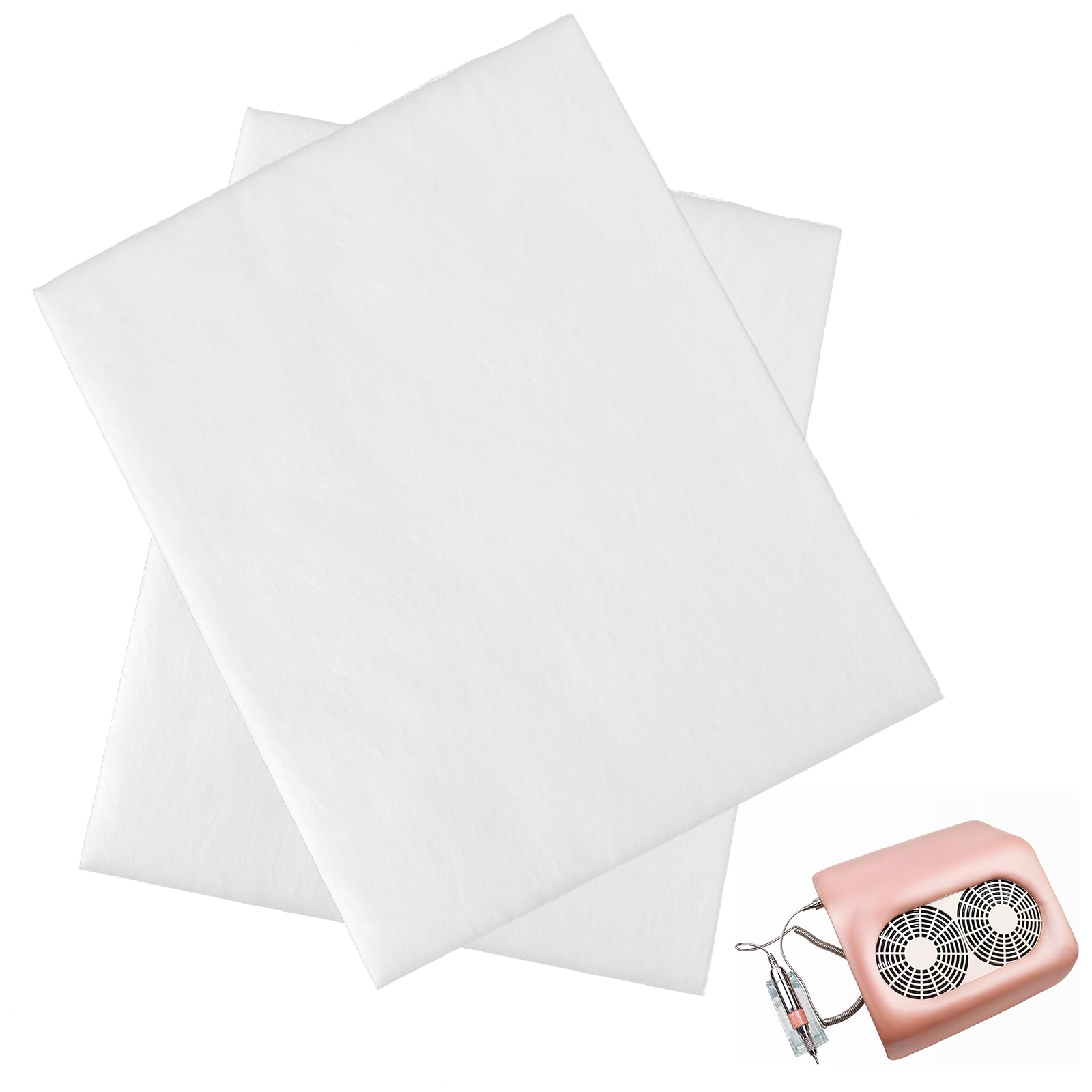100 Pcs Disposable Nail Dust Collector Filters - Portable Nail Art Vacuum Cleaner Replacement Filters for Manicure & Pedicure | Salon & Home Nail Care Accessories | Perfect for Nail Salons, DIY Nail Art & Professional Use