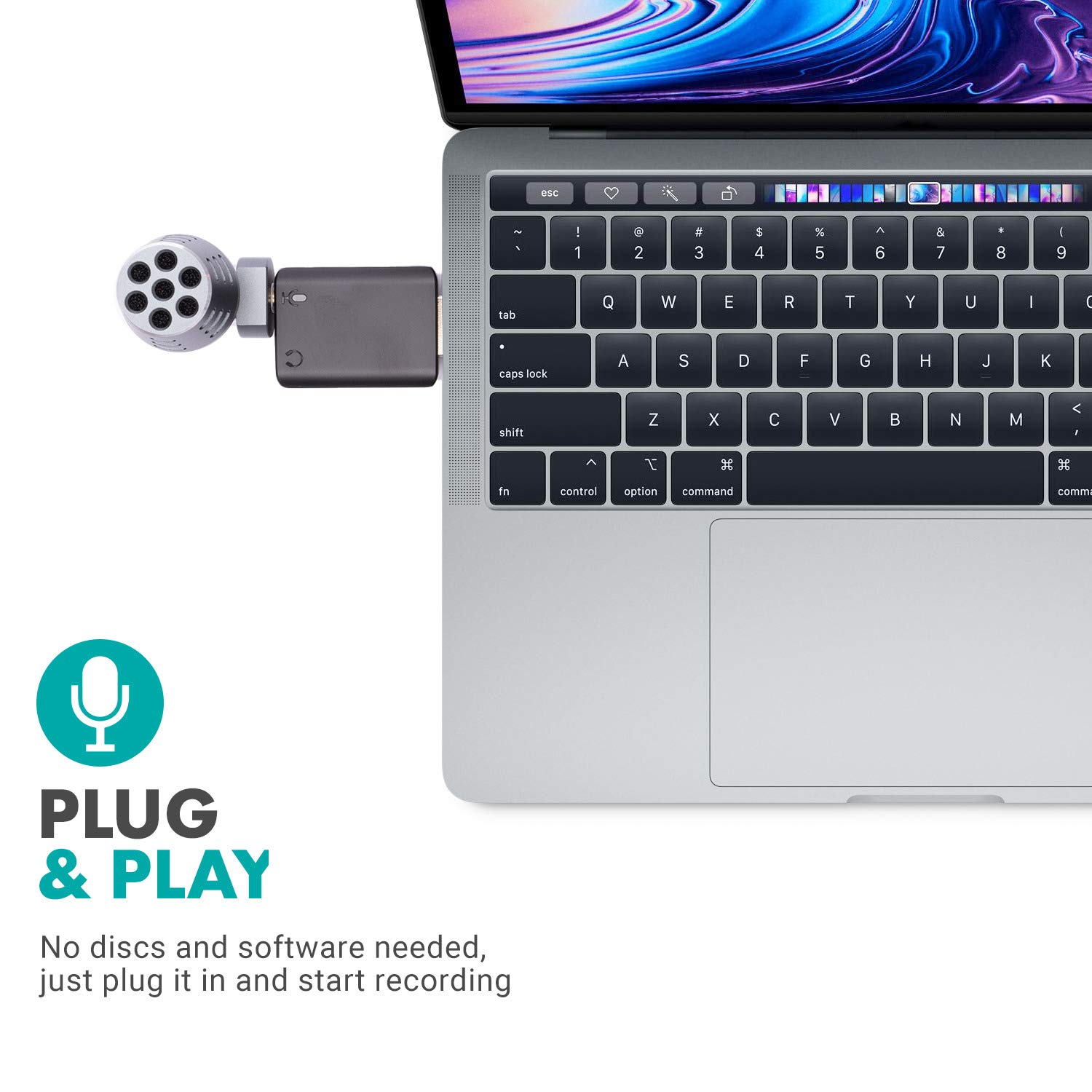 Movo DOM2-USB Mini Omnidirectional USB Microphone for PC, MacBook & Laptop - Compact Desktop Mic with Case for Streaming, Podcasting, Zoom Meetings, Gaming & Voice Recording (Ideal for Home Office & Online Classes)