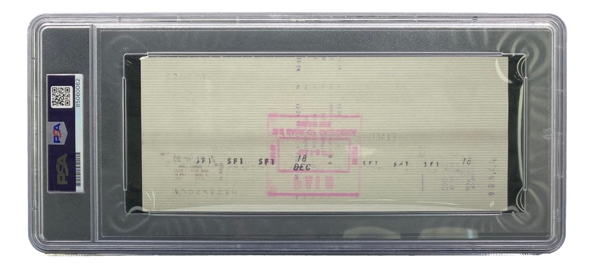 Authentic Al Davis Signed Oakland Raiders Bank Check #18044 - PSA/DNA Certified Gem MT 10 - Perfect for NFL Memorabilia Collectors & Raiders Fans Display