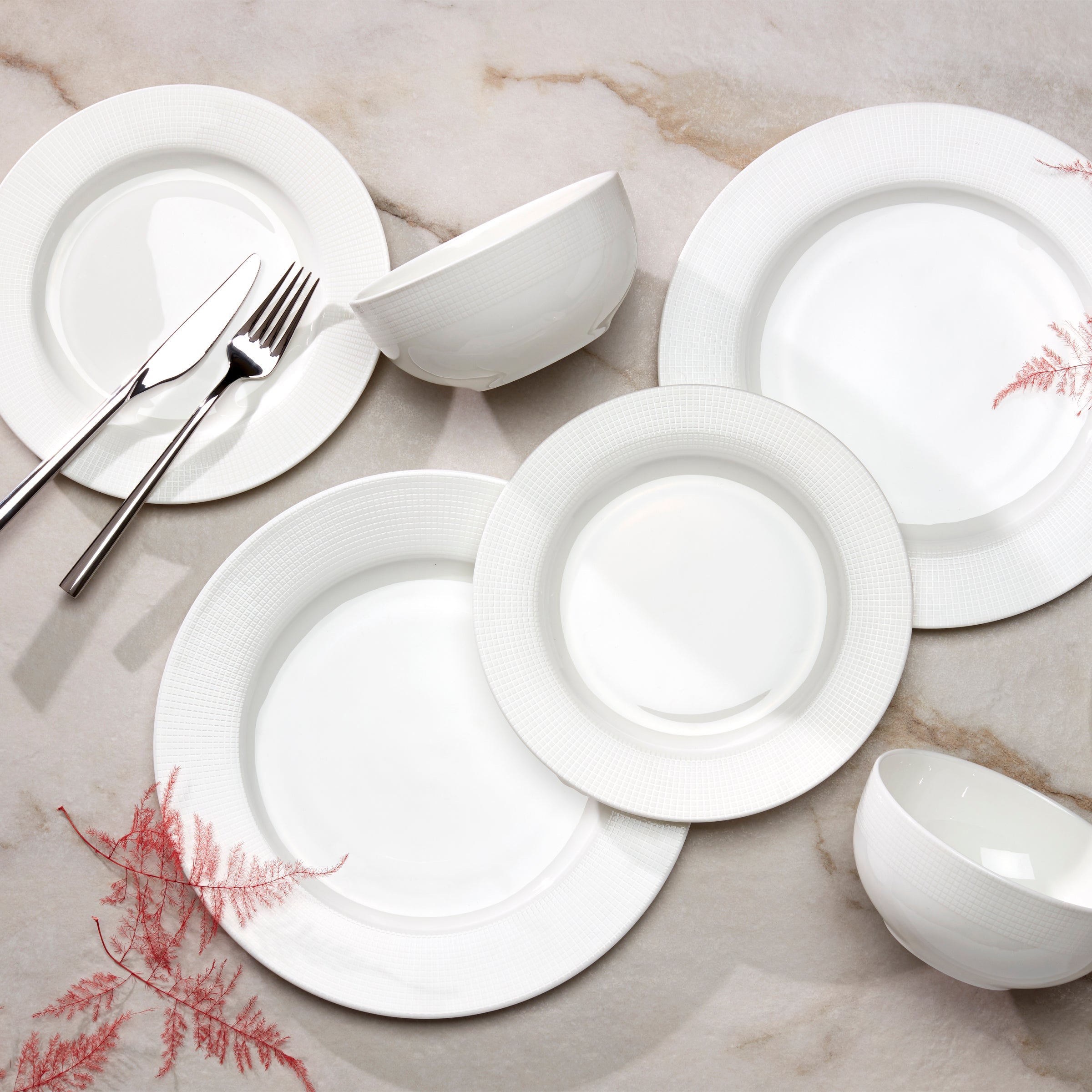 Premium Tuscany Classics Porcelain Dinner Plates Set of 6 - Elegant Italian-Inspired Tableware for Fine Dining & Entertaining - Perfect for Weddings, Holidays & Special Occasions