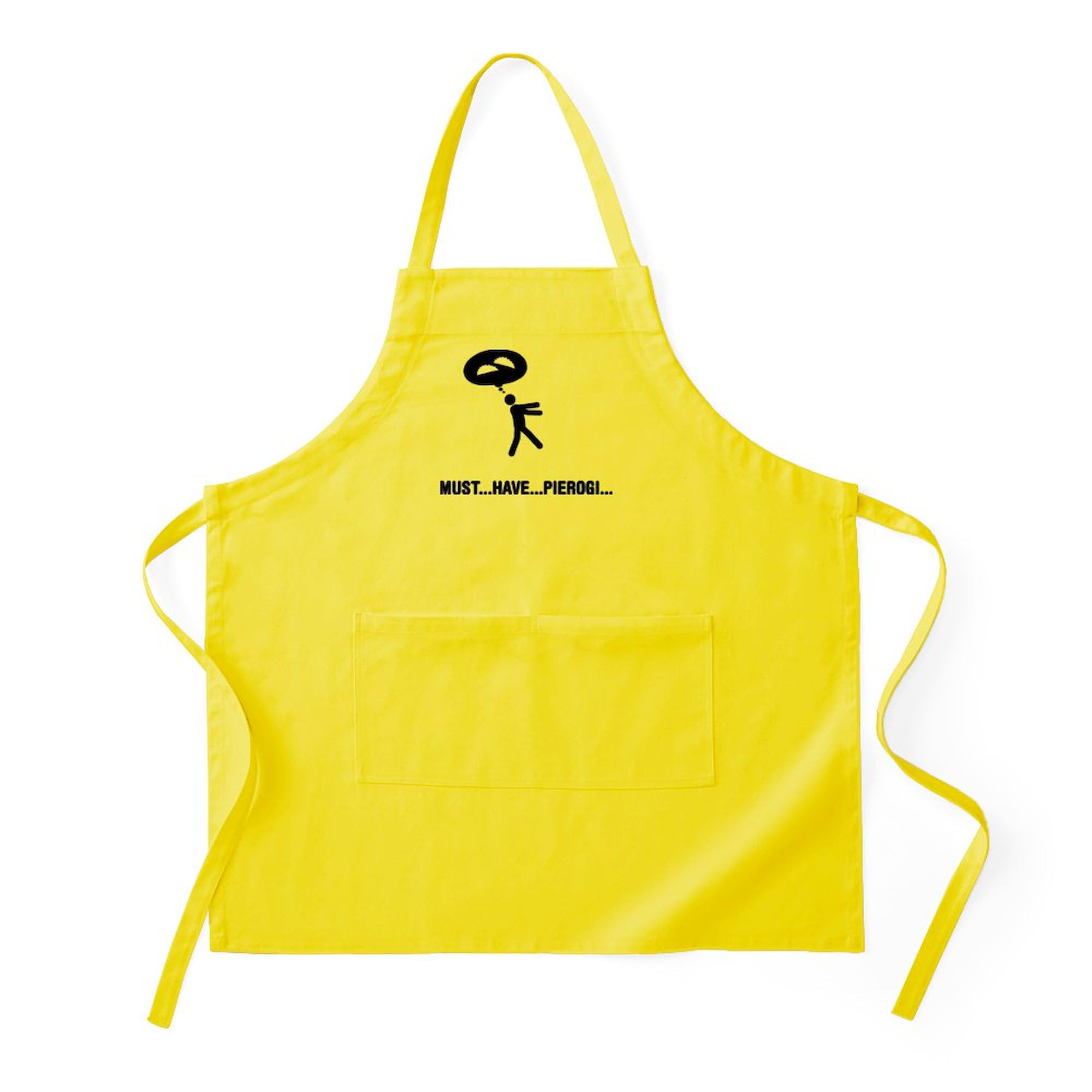 Pierogi Lover Kitchen Apron with Pockets - Adjustable Grilling & Baking Apron for Cooking Enthusiasts - Perfect for BBQ, Baking & Home Kitchen Use