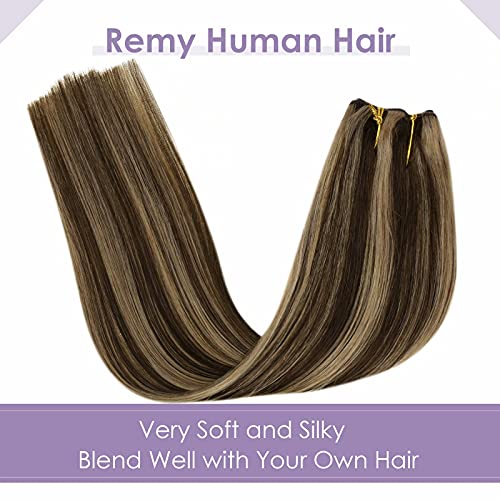 Premium Fish Line Halo Hair Extensions with Invisible Clips - Seamless 100% Human Hair Extensions for Length & Volume - Perfect for Weddings, Parties & Daily Styling