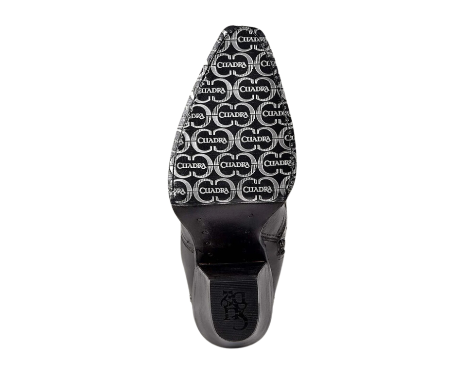Women's Cuadra CU781 LD Tokio Grey Embroidered Cut-Out Studded Snip Toe Boots - Perfect for Western Fashion, Night Out & Country Concerts